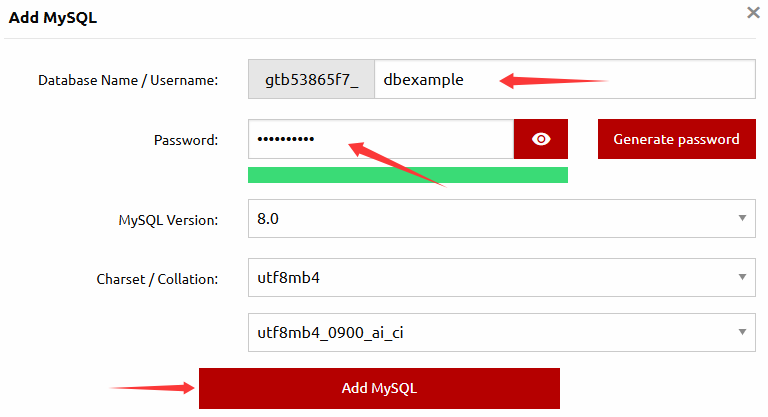 How to Create a MySQL Database on TrexHost